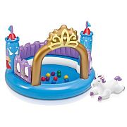 Intex 48669 Игровой центр 130х91см "Замок Принцессы" с мячами (10шт) и игрушкой, 3-6 лет