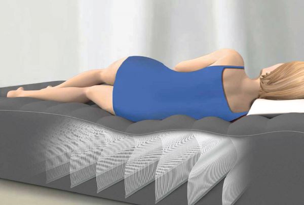 Надувная кровать 152х203х33см "Comfort-Plush" встр.нас. 220В, до 272кг, Intex 67770