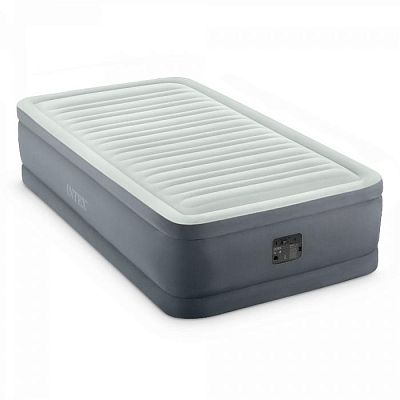 Надувная кровать 99х191х46см "Premaire Elevated" встр.нас. 220В, до 136кг, Intex 64902