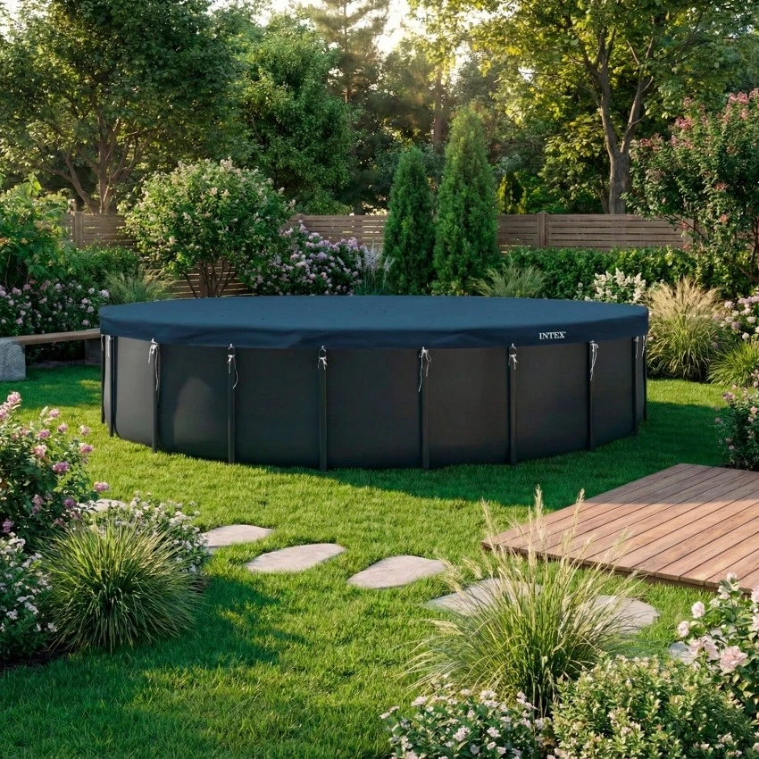 Тент для каркасного бассейна 732см, Deluxe, всесезонный, Intex 28091
