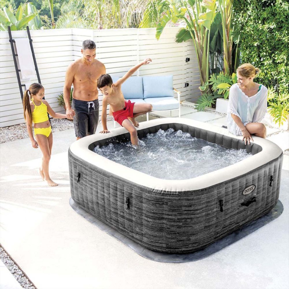 СПА-бассейн 175х71см "Greystone Deluxe" 795л, квадратный, аэромассаж, Intex 28450
