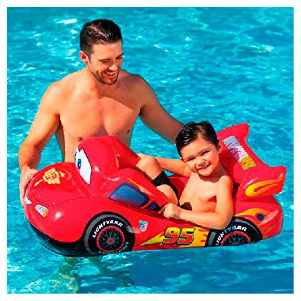 Надувная игрушка-наездник 109x71см "Тачки" 3-6 лет, Intex 58392
