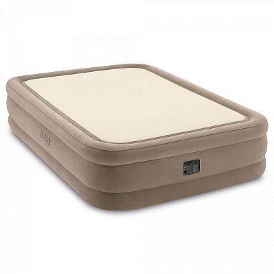 Надувная кровать 152х203х51см "ThermaLux" встр.нас. 220В, до 272кг, Intex 64478