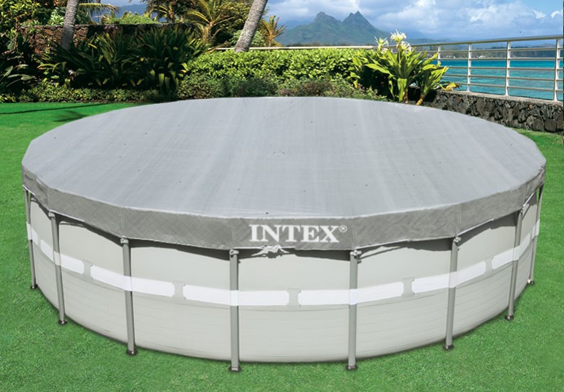 Тент для каркасного бассейна Ultra Frame 549см (D549х20см), Intex 28041