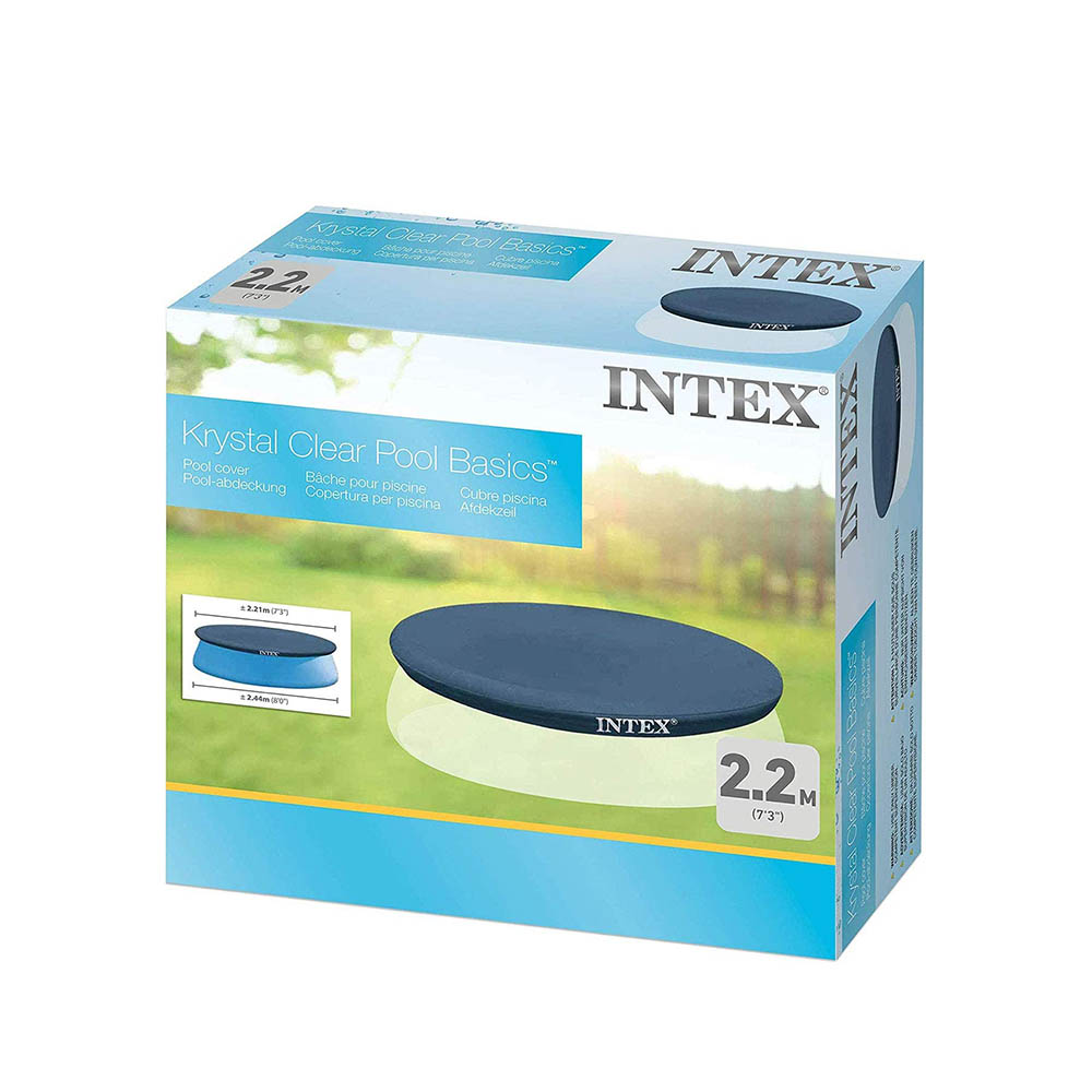 Тент для бассейнов с надувным бортом Easy Set 244см (D221х30см), Intex 28020