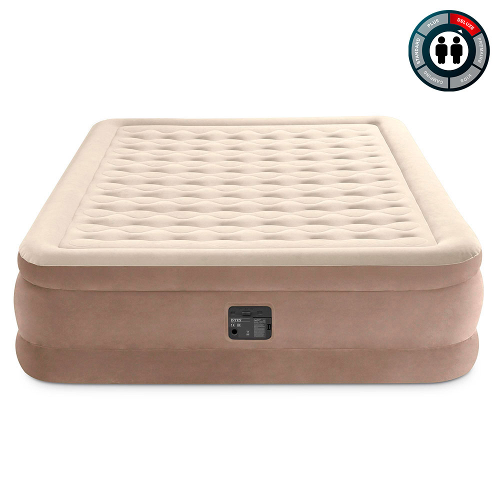 Надувная кровать 152х203х46см "Ultra Plush" встр.нас. 220В, до 272кг, Intex 64428