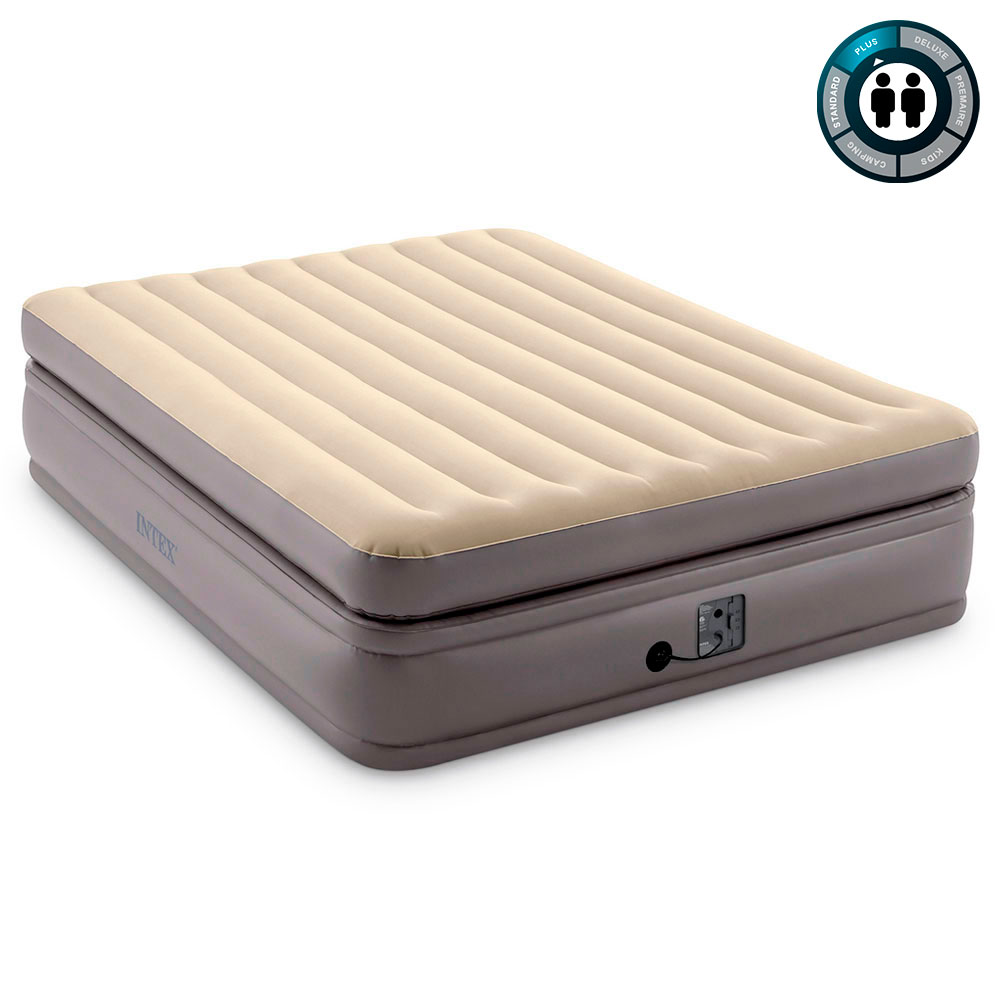 Надувная кровать 152х203х51см "Prime Comfort" встр.нас. 220В, до 272кг, Intex 64164