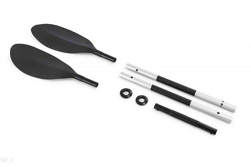 Весло алюминиевое 218см, для байдарок, двухлопастное, Intex 69629