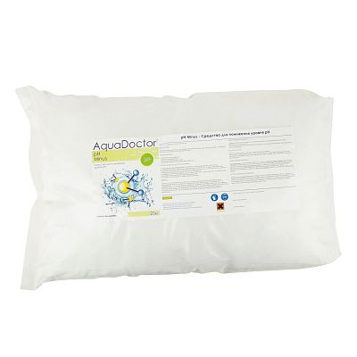 PH Минус, 25кг мешок, гранулы для понижения уровня pH воды (PHM-25), AquaDoctor AQ15619