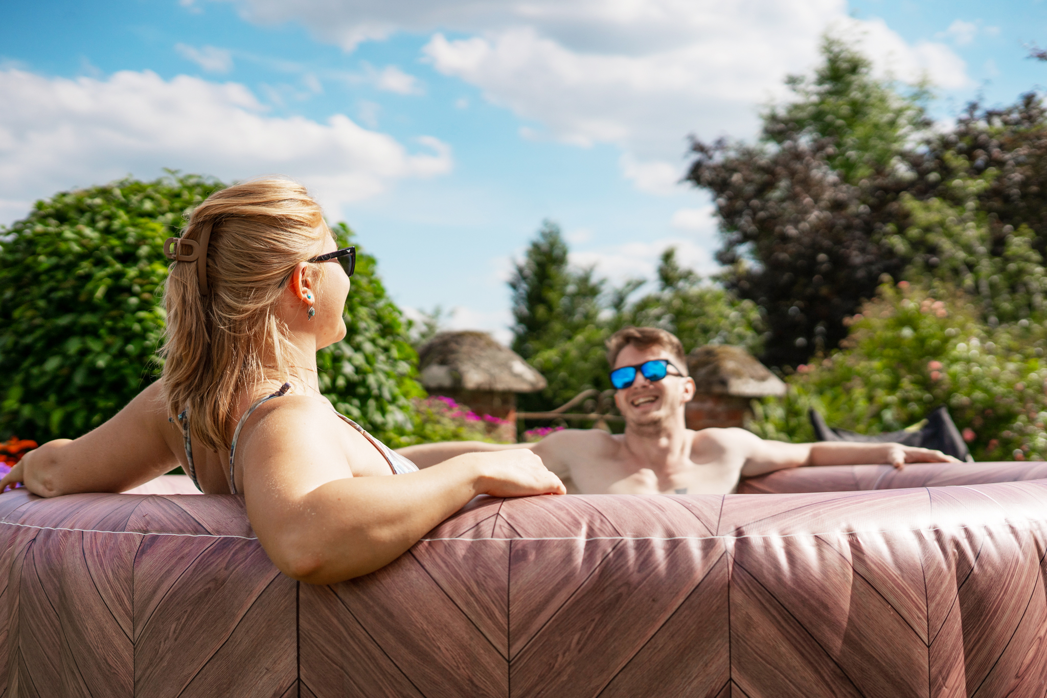 СПА-бассейн 204х70см "Fermo" 930л, круглый, аэромассаж, 6 чел, MSpa C-FE062