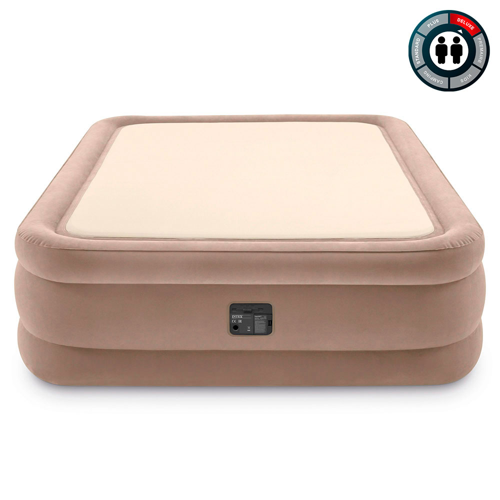Надувная кровать 152х203х51см "ThermaLux" встр.нас. 220В, до 272кг, Intex 64478