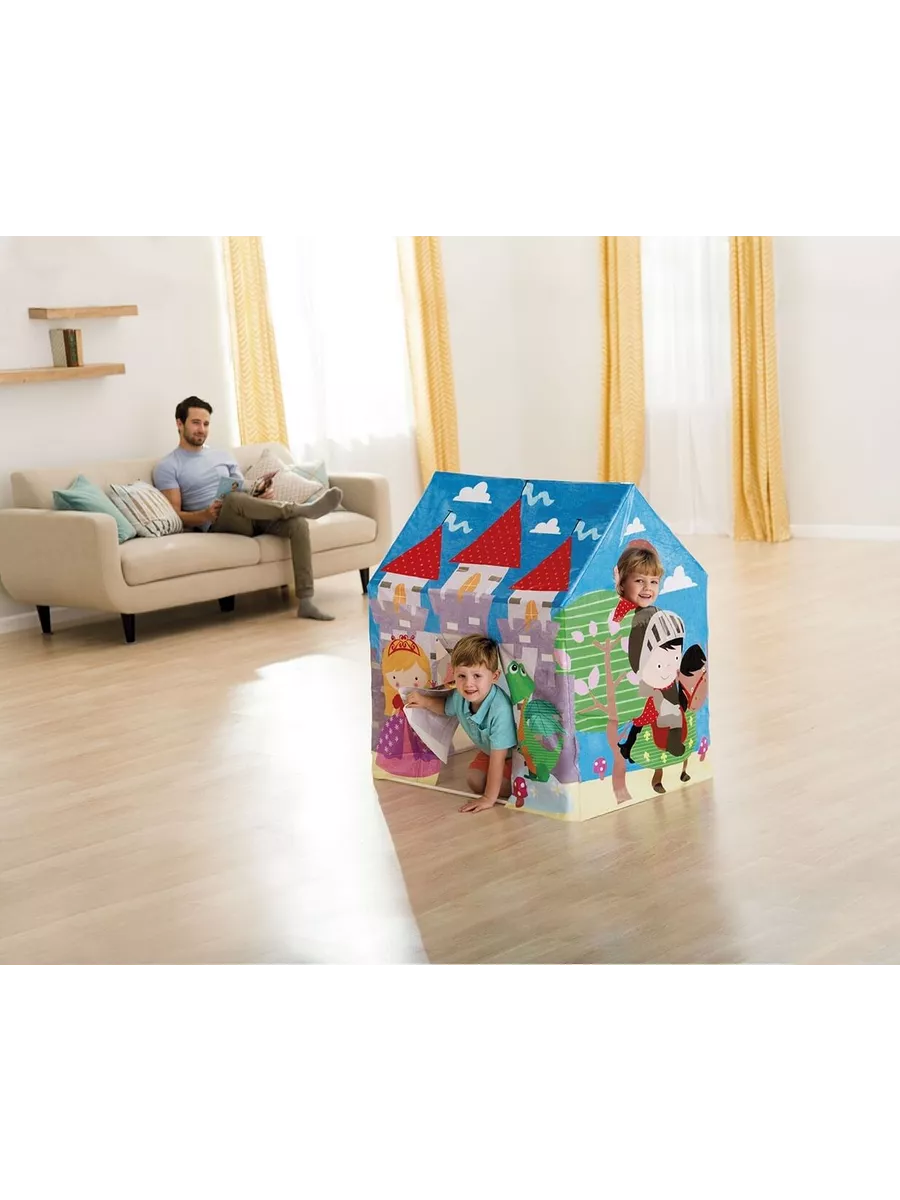 Игровой центр 95х75х107см "Домик" 3-6 лет, Intex 45642