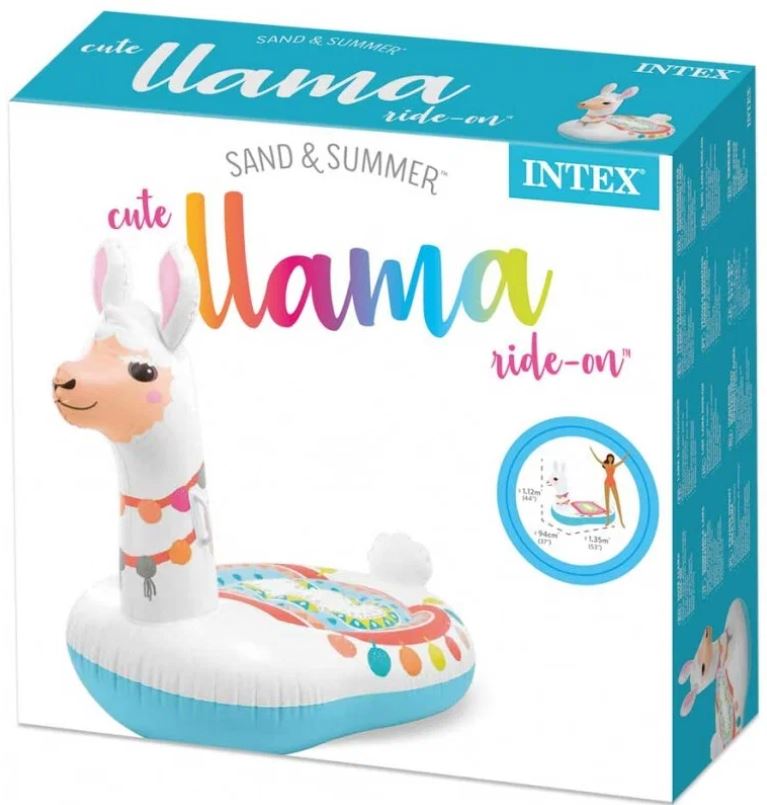 Надувной матрас-плот для плавания 135х94х112см "Лама" от 3 лет, Intex 57564