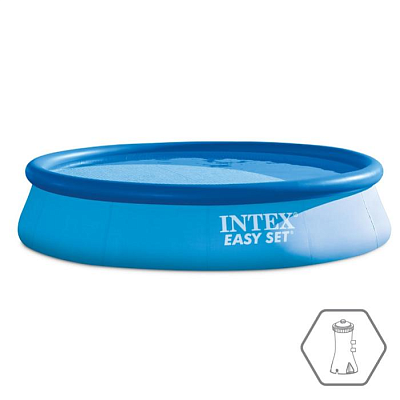 Бассейн Easy Set 396х84см, 7290л, фил.-насос 2006л/ч, Intex 28142