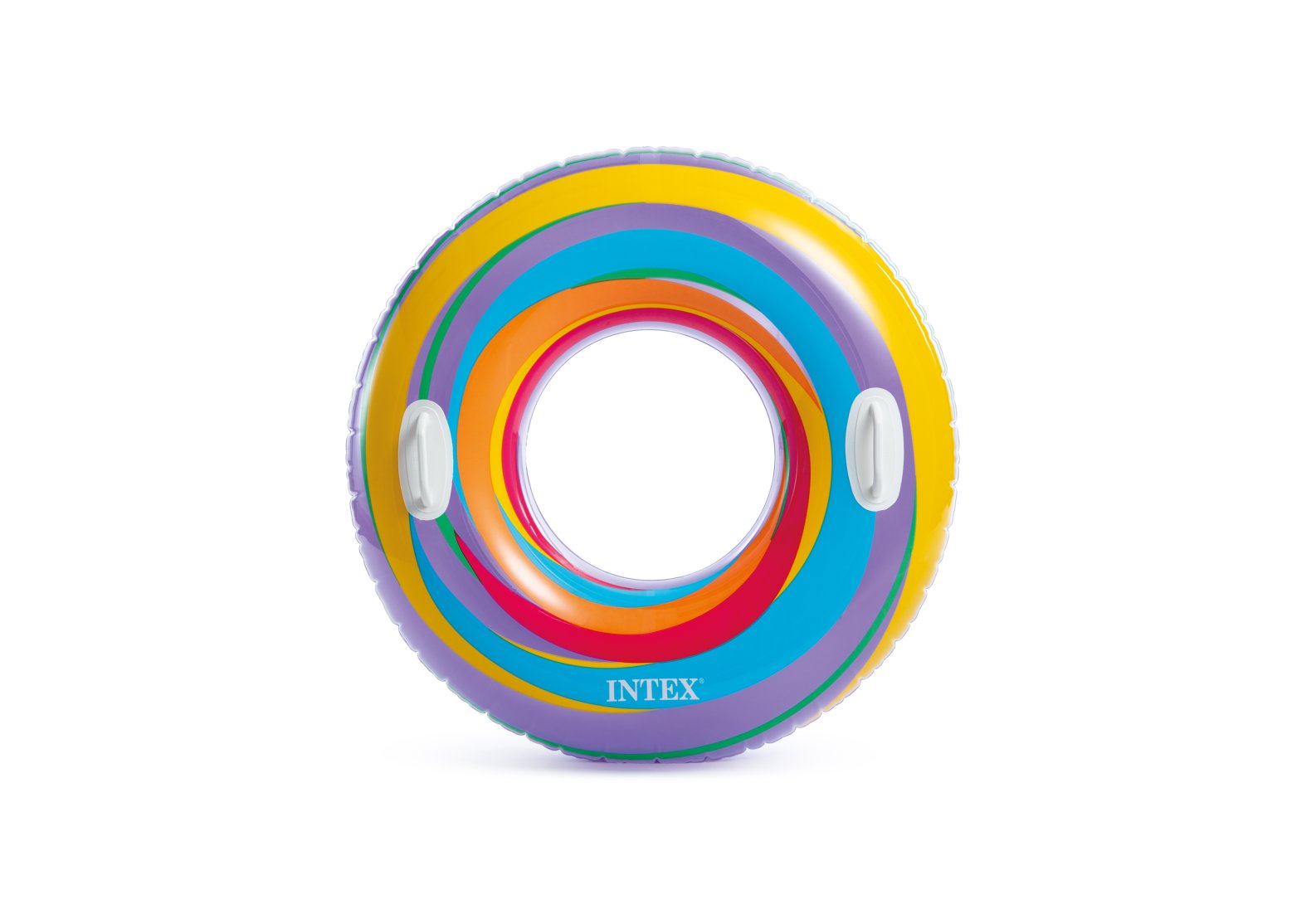 Надувной круг 91см "Яркие звезды" с ручками, до 60кг, от 9 лет, 2 цвета, Intex 59256