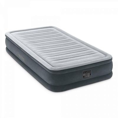Надувная кровать 99х191х33см "Comfort-Plush" встр.нас. 220В, до 136кг, Intex 67766