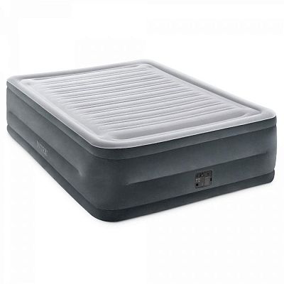 Надувная кровать 152х203х56см "Comfort-Plush" встр.нас. 220В, до 272кг, Intex 64418