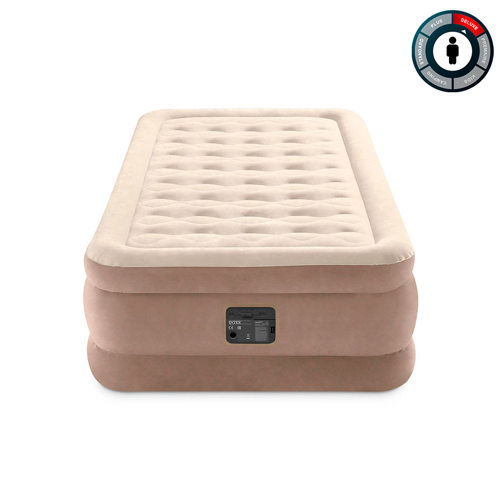 Надувная кровать 99х191х46см "Ultra Plush" встр.нас. 220В, до 136кг, Intex 64426