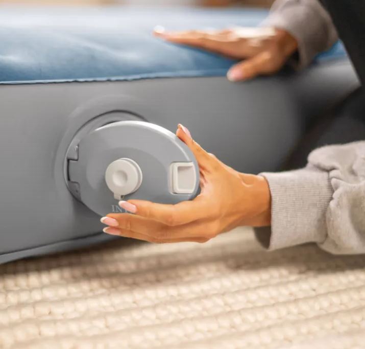 Надувной матрас 152х203х25см "Prestige" встр.насос аккумуляторный, до 272кг, Intex 64189