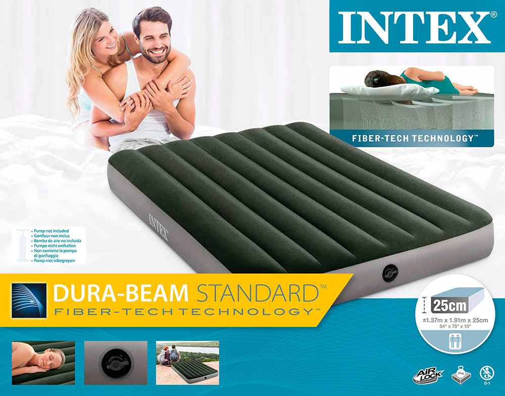 Надувной матрас 137х191х25см "Prestige" до 272кг, Intex 64108