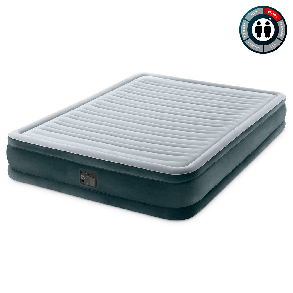 Надувная кровать 152х203х33см "Comfort-Plush" встр.нас. 220В, до 272кг, Intex 67770