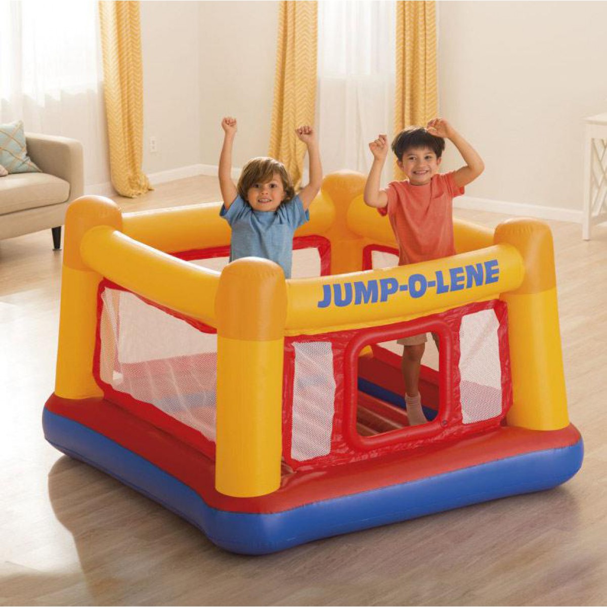 Игровой центр-батут 174х174х112см "Jump-O-Lene" до 54кг, 3-6 лет, Intex 48260