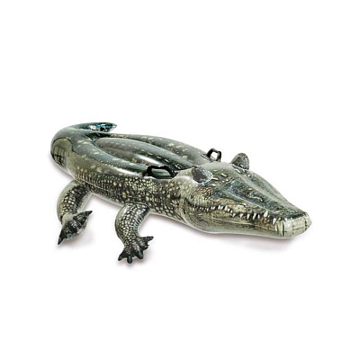 Надувная игрушка-наездник 170х86см "Настоящий аллигатор" до 40кг, от 3 лет, Intex 57551