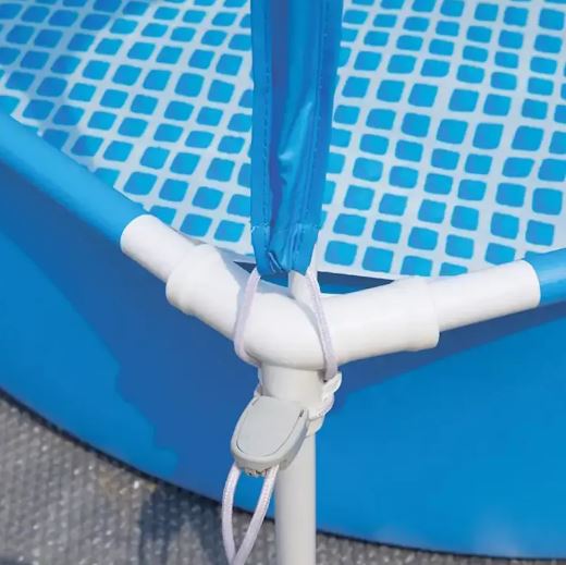 Каркасный бассейн Canopy Metal Frame 183х38см с навесом, 700л, Intex 28209