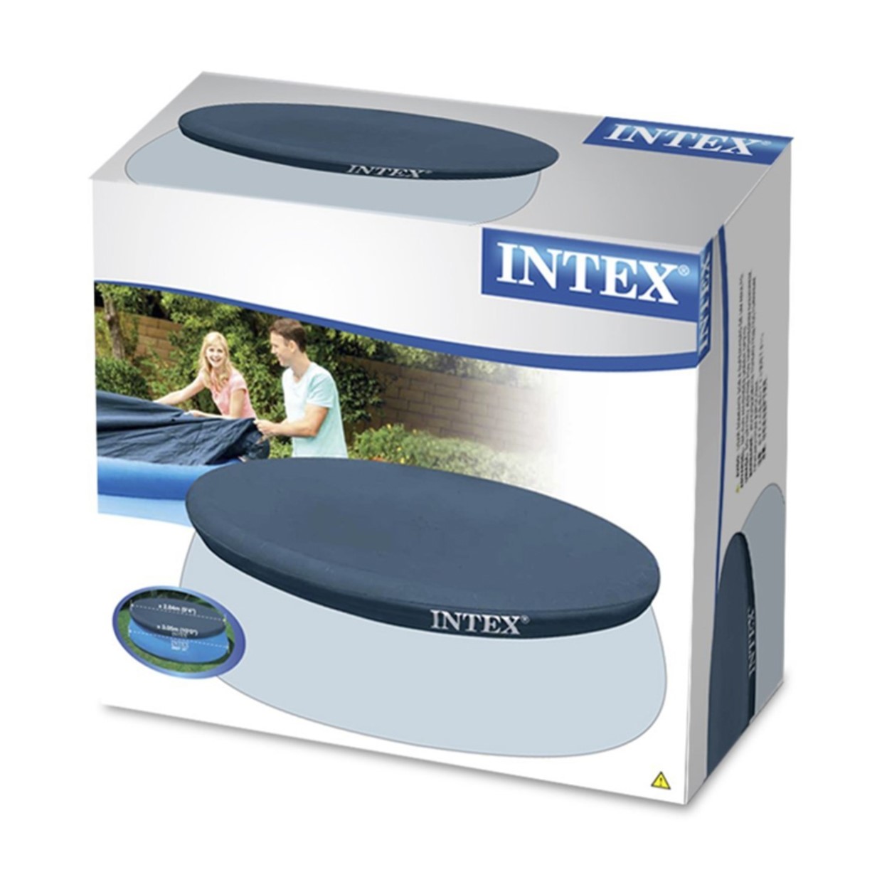 Тент для бассейнов с надувным бортом Easy Set 457см (D424х30см), Intex 28023