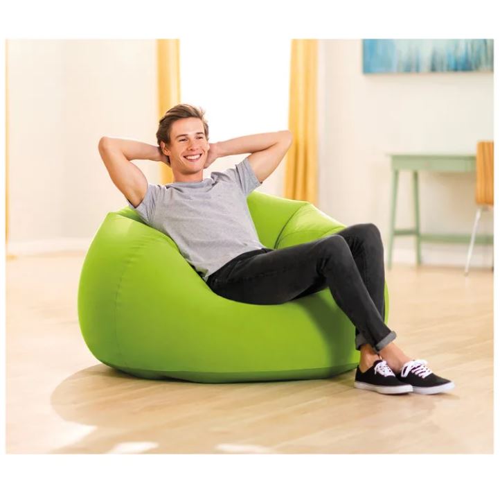Надувное кресло 107х104х69см "Beanless Bag" 3 цвета, Intex 68569