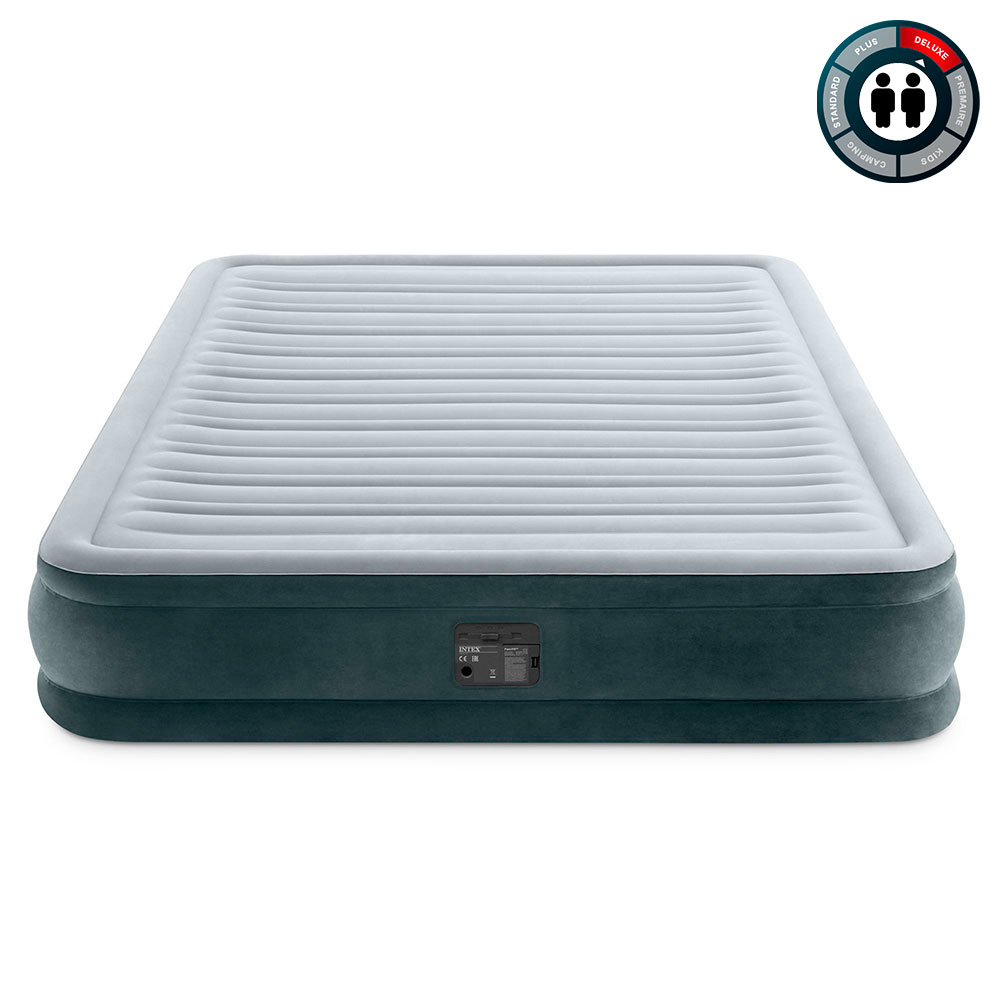 Надувная кровать 152х203х33см "Comfort-Plush" встр.нас. 220В, до 272кг, Intex 67770