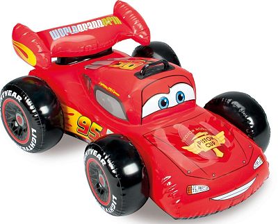 Надувная игрушка-наездник 109x84см "Тачки" от 3 лет, Intex 57516