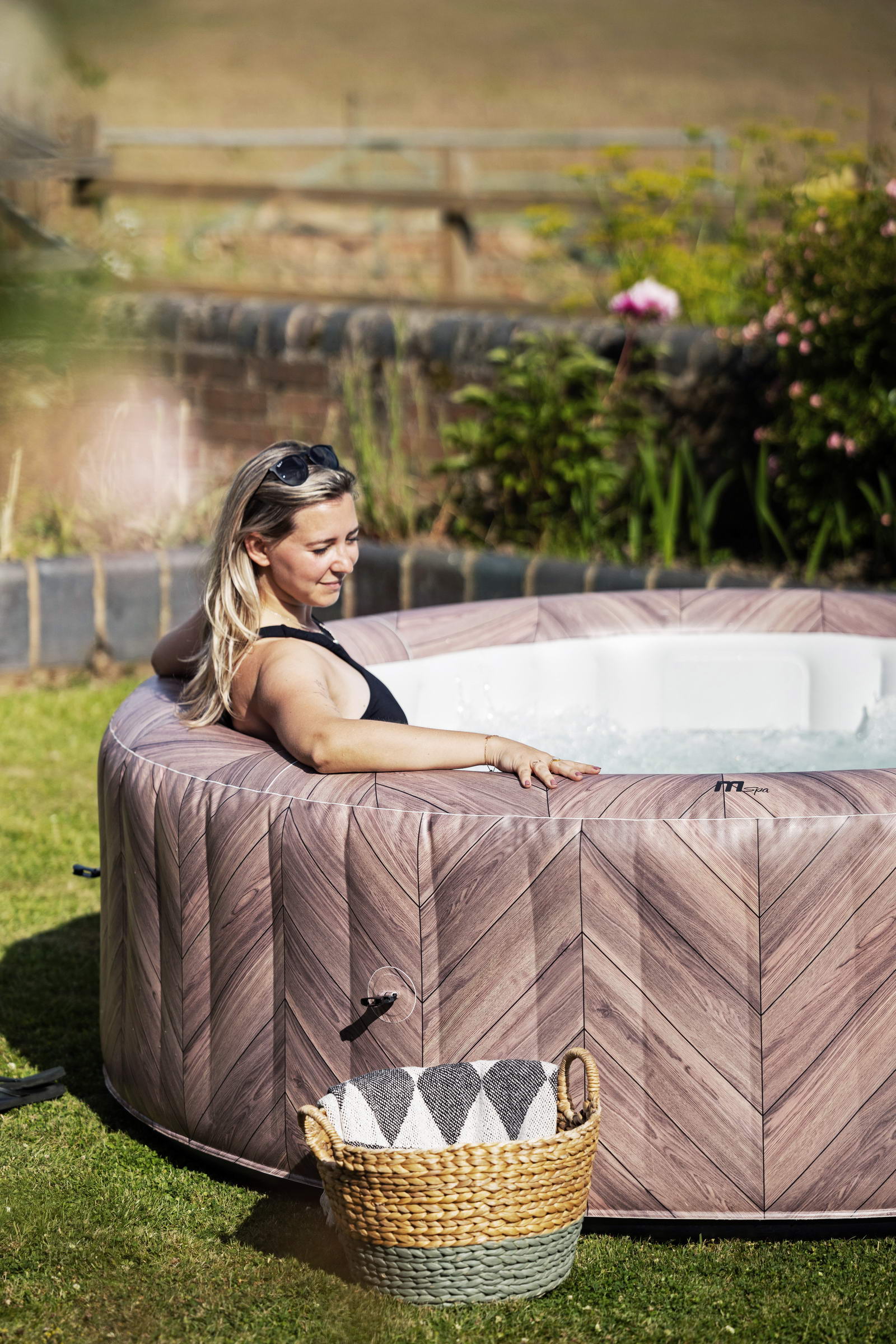 СПА-бассейн 204х70см "Fermo" 930л, круглый, аэромассаж, 6 чел, MSpa C-FE062