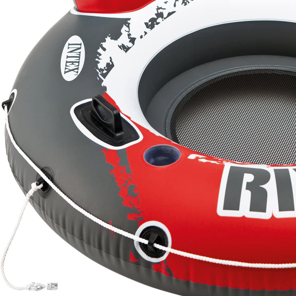 Надувной круг-кресло 135см "Red River Run 1" с ручками, до 100кг, Intex 56825