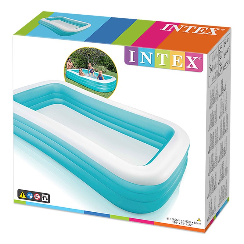 Детский надувной бассейн 305х183х56см "Ванна" 1050л, от 6 лет, Intex 58484