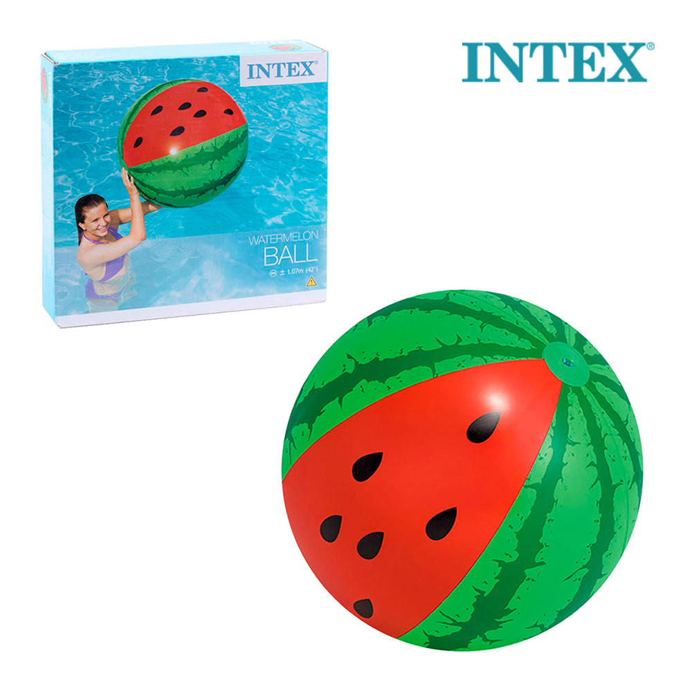 Пляжный мяч 107см "Арбуз", Intex 58071