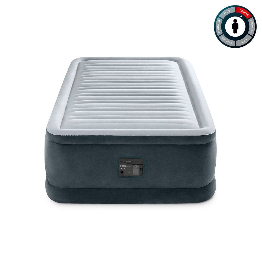 УЦЕНКА Надувная кровать 99х191х46см "Comfort-Plush" встр.нас. 220В, до 136кг, Intex У64412