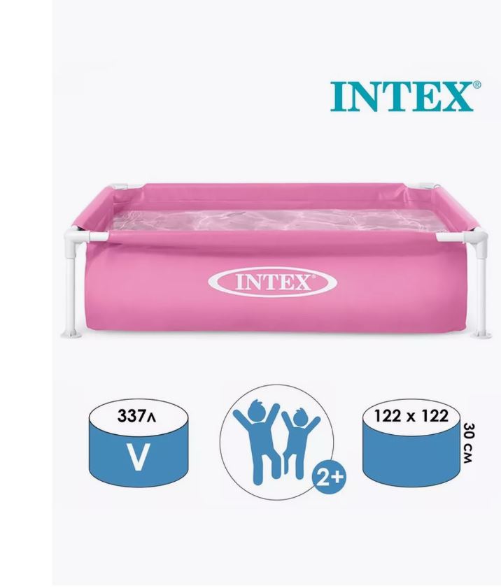 Каркасный бассейн Mini Frame 122х122х30см, 342л, от 2 лет, Intex 57172