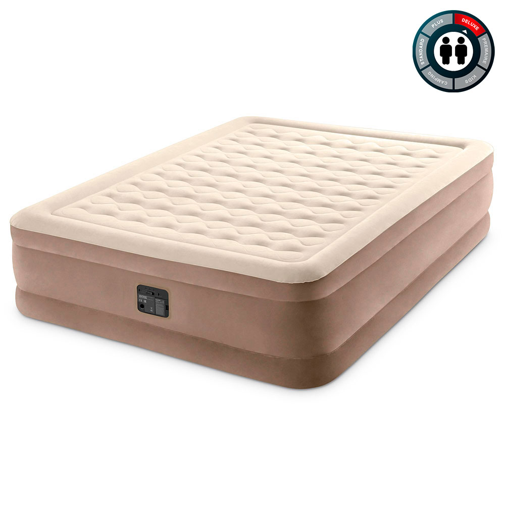 Надувная кровать 152х203х46см "Ultra Plush" встр.нас. 220В, до 272кг, Intex 64428