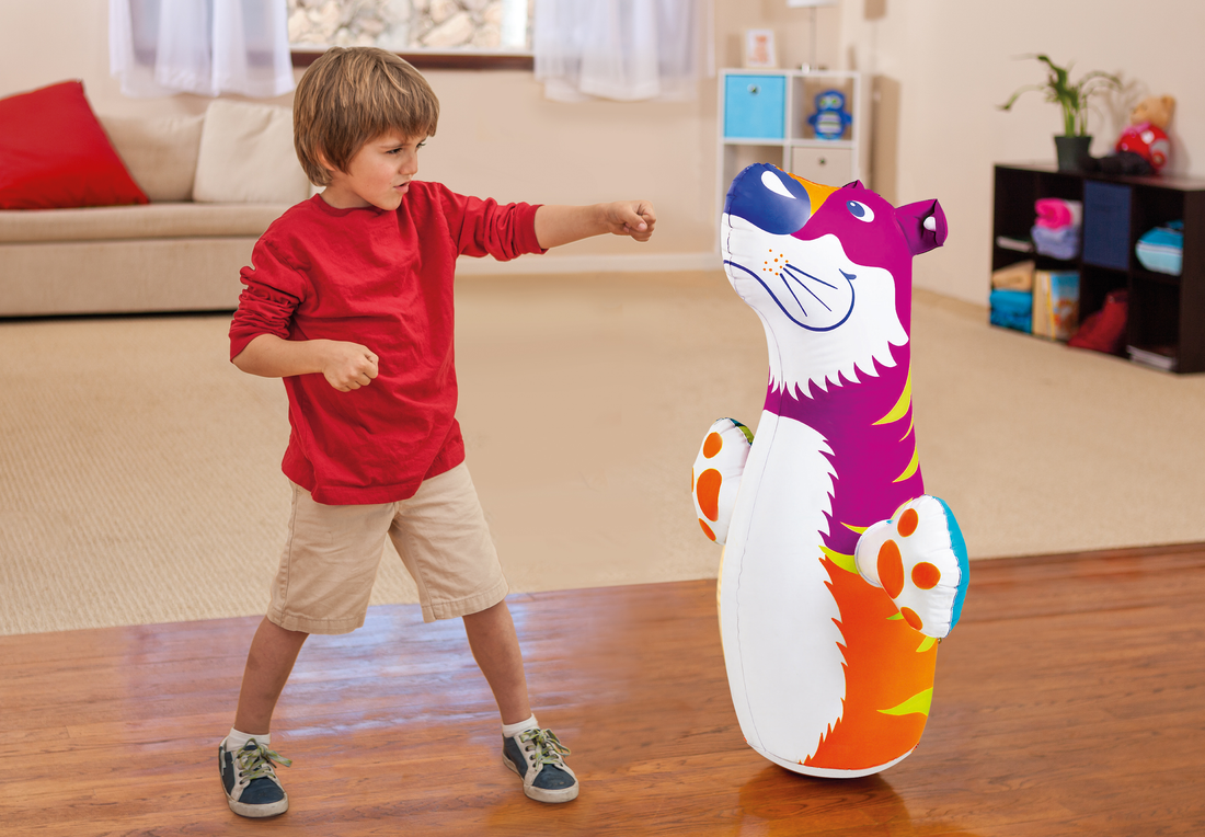 Надувная игрушка-неваляшка, от 3 лет, 3 вида, Intex 44669