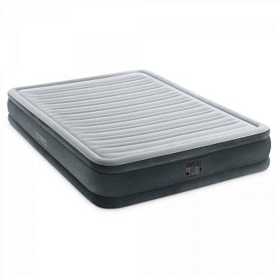 Надувная кровать 152х203х33см "Comfort-Plush" встр.нас. 220В, до 272кг, Intex 67770