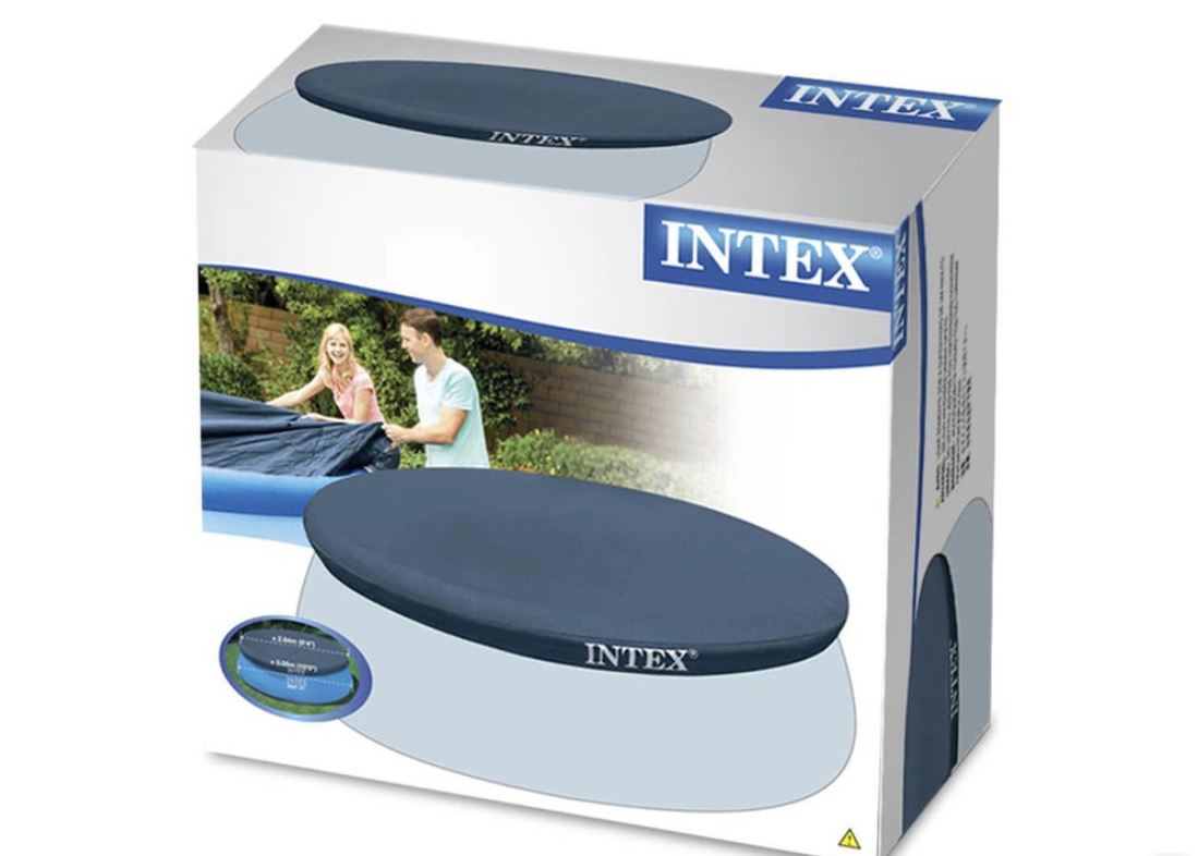 Тент для бассейнов с надувным бортом Easy Set 396см (D376х30см), Intex 28026