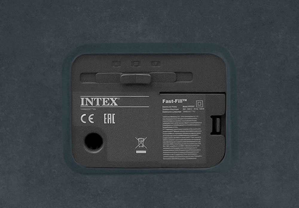 Надувная кровать 152х203х46см "Comfort-Plush" встр.нас. 220В, до 272кг, Intex 64414