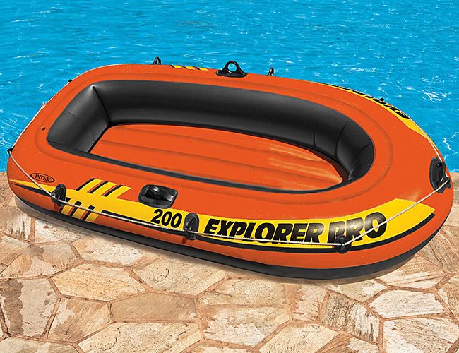 Надувная лодка "Explorer Pro 200" 196х102х33см, до 120кг, Intex 58356