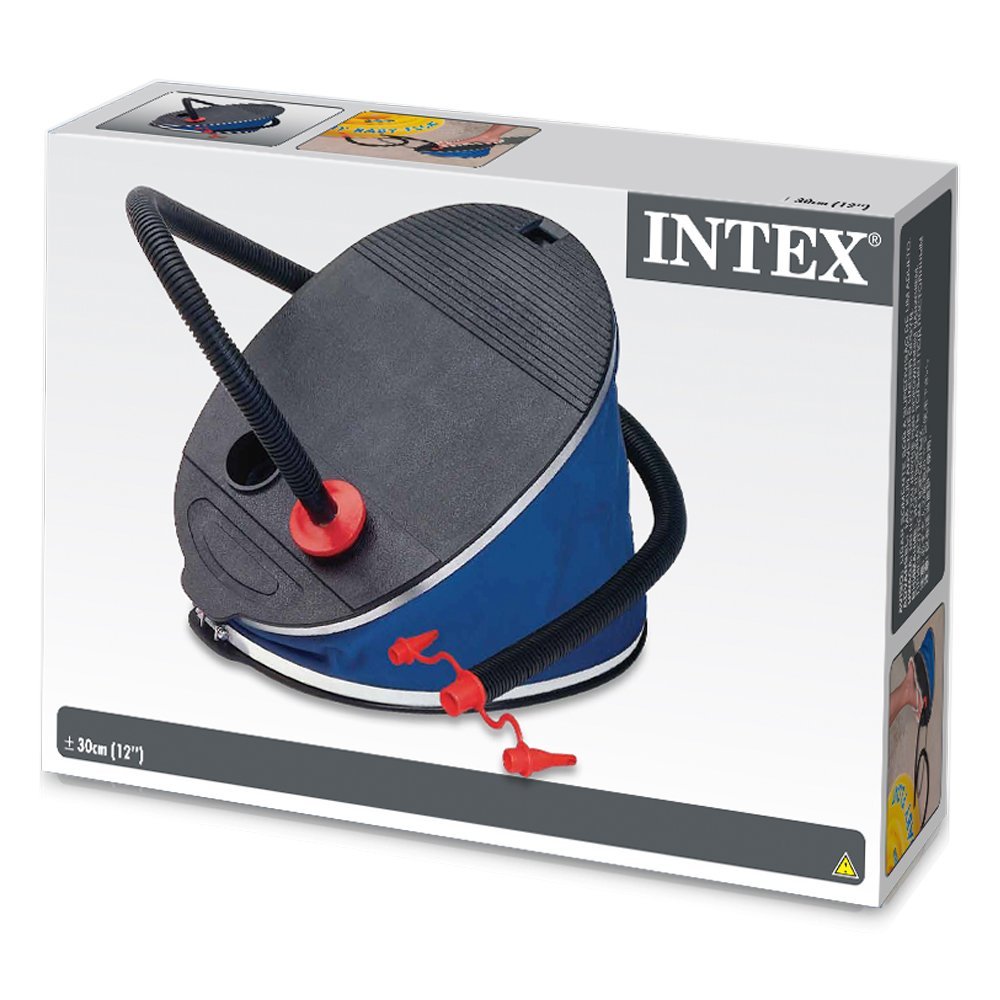 Насос ножной 30см, 5л, шланг с 3-мя насадками, Intex 68610