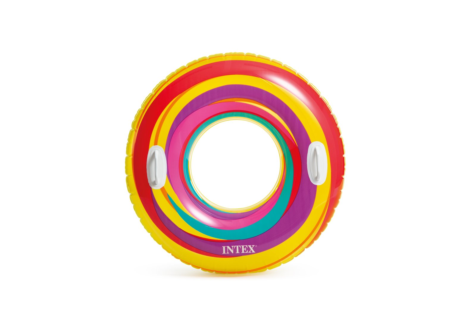 Надувной круг 91см "Яркие звезды" с ручками, до 60кг, от 9 лет, 2 цвета, Intex 59256