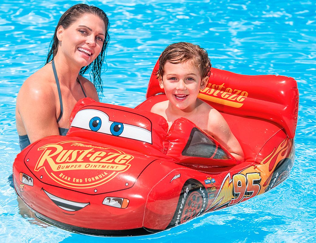 Надувная игрушка-наездник 109x71см "Тачки" 3-6 лет, Intex 58392