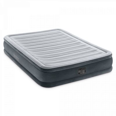 УЦЕНКА Надувная кровать 137х191х33см "Comfort-Plush" встр.нас. 220В, до 272кг, Intex У67768