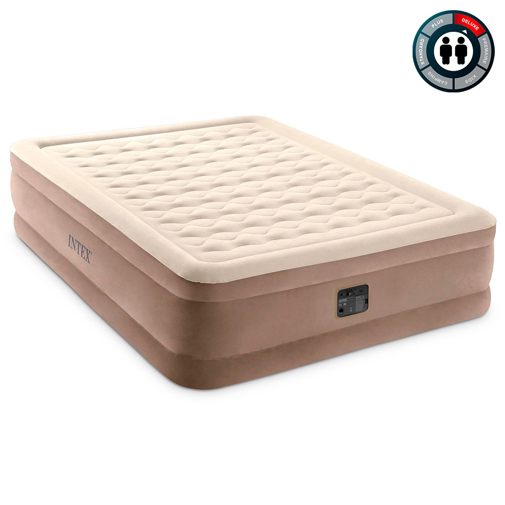 Надувная кровать 152х203х46см "Ultra Plush" встр.нас. 220В, до 272кг, Intex 64428