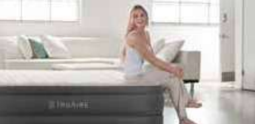 Надувная кровать 152х203х46см "Truaire Home" встр.нас. 220В, до 272кг, Intex 64096